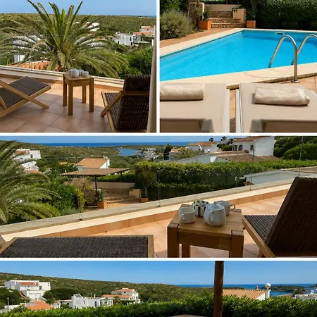 Seaview Escape: Spacious For 8 Cala Llonga (Menorca)